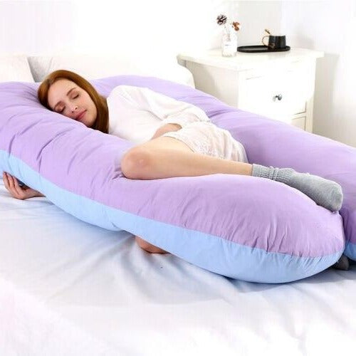 Coussin Corporel de Soutien Complet pour le Sommeil - Design Ergonomique pour la Grossesse, Douleurs aux Épaules et au Dos