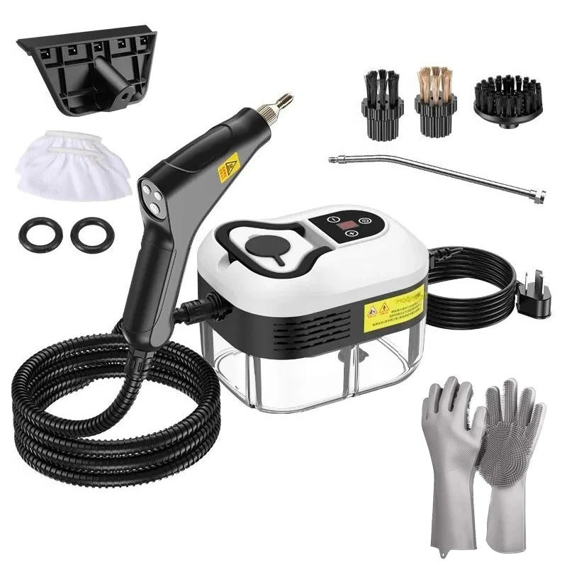 Nettoyeur à vapeur haute pression 2500W avec gants