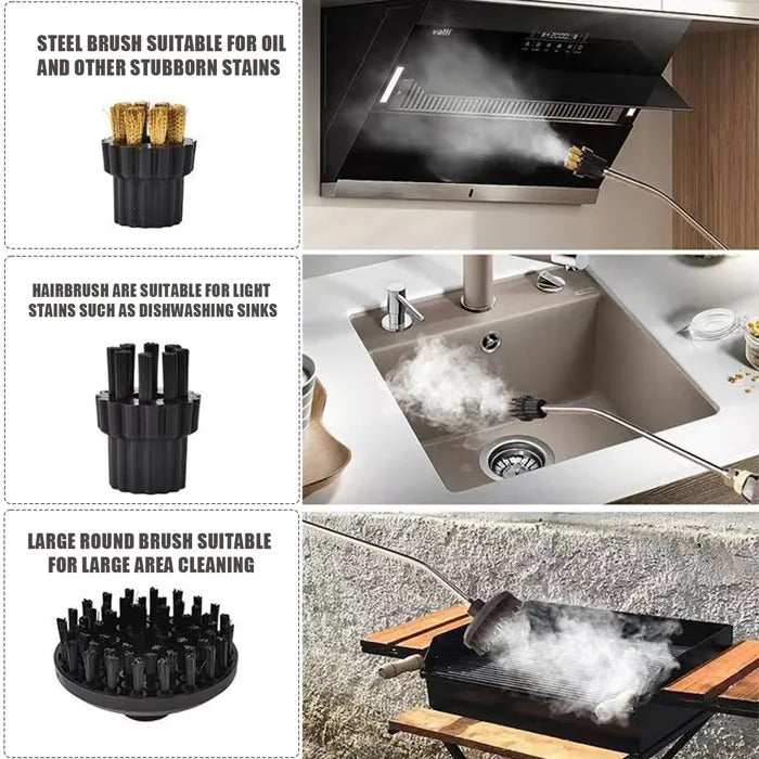 Nettoyeur à vapeur haute pression 2500W avec gants
