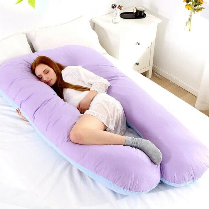 Coussin Corporel de Soutien Complet pour le Sommeil - Design Ergonomique pour la Grossesse, Douleurs aux Épaules et au Dos