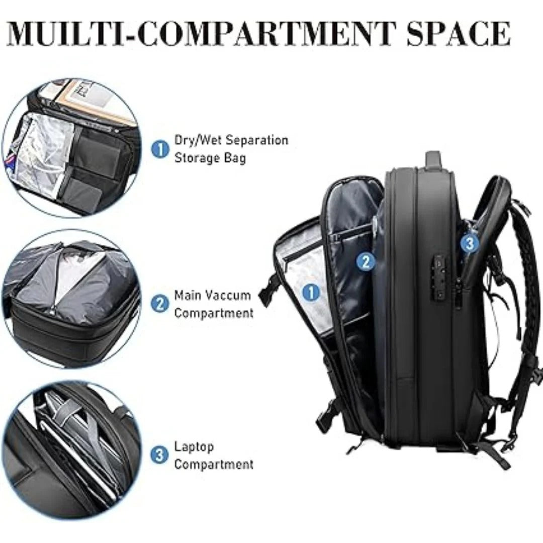 Sac à dos de voyage avec système de compression