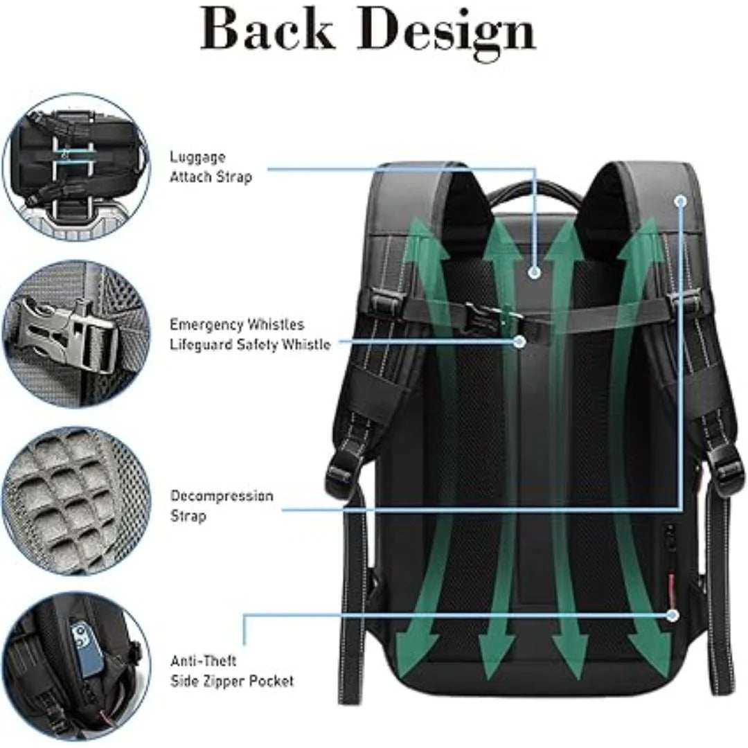 Sac à dos de voyage avec système de compression
