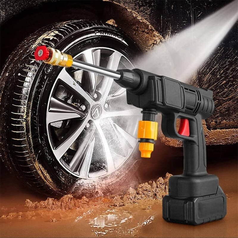 Ensemble de Pistolet à Eau Haute Pression Portable Sans Fil | Idéal pour Nettoyer les Voitures, Terrasses et Mobilier de Jardin