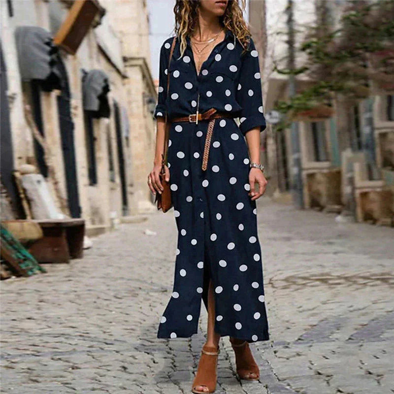 Hagar | Robe à pois tendance pour femmes