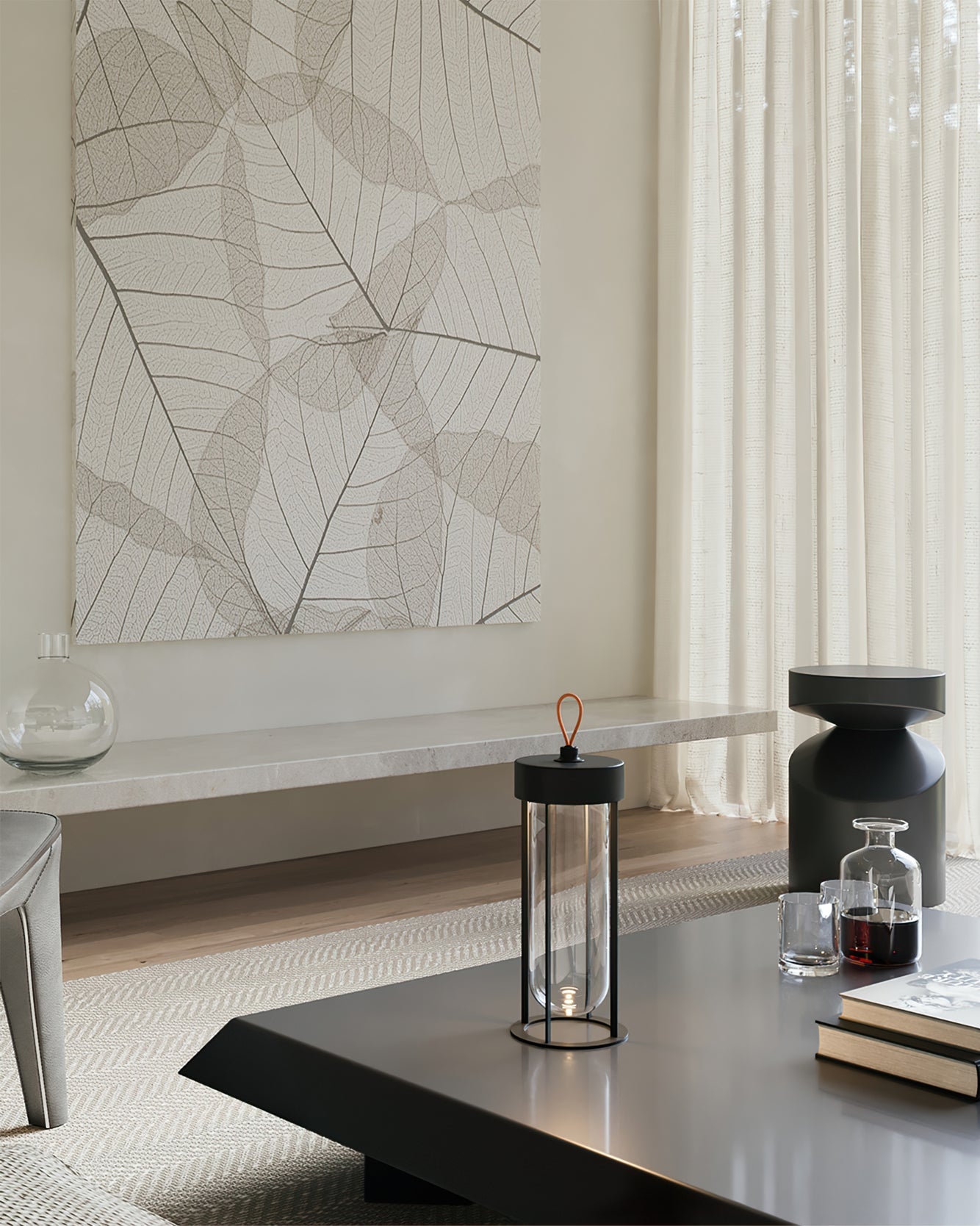 LumiBreeze - Compact Table Lamp with Dimmable LED