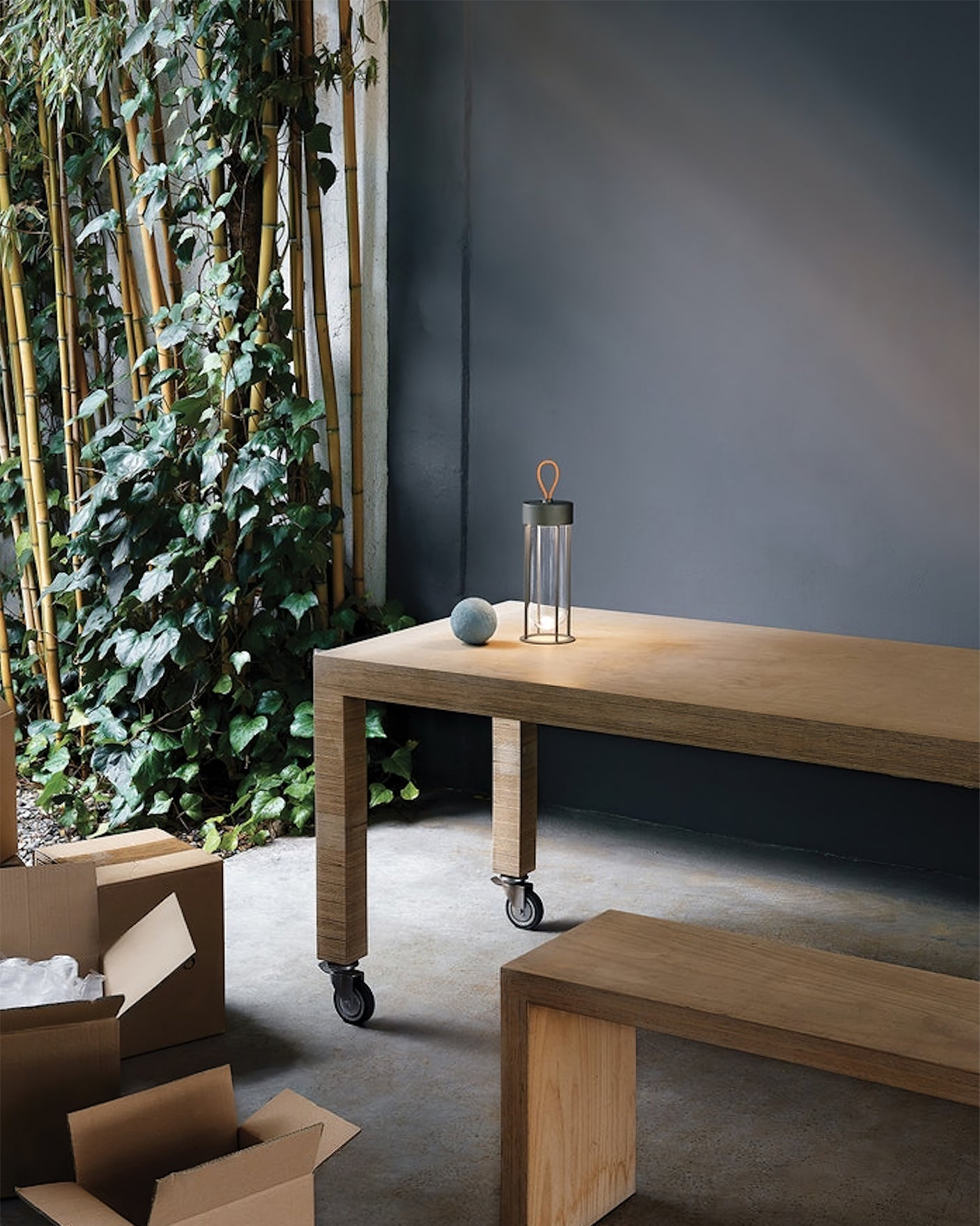 LumiBreeze - Compact Table Lamp with Dimmable LED