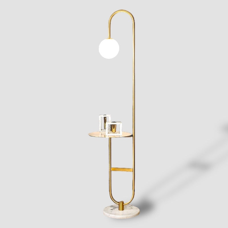 LumiTable - Nordic Floor Lamp with Integrated Table