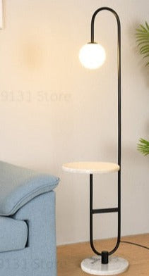 LumiTable - Nordic Floor Lamp with Integrated Table
