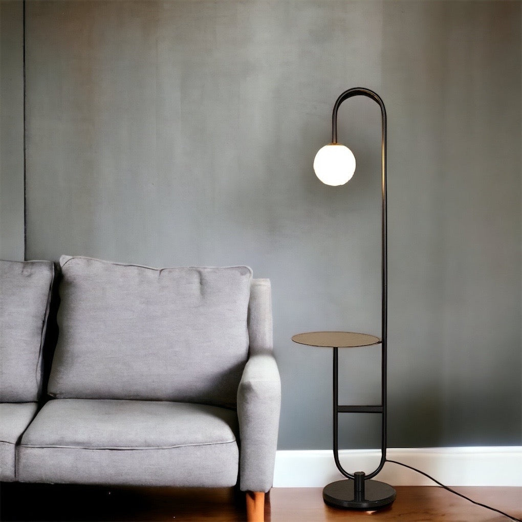 LumiTable - Nordic Floor Lamp with Integrated Table
