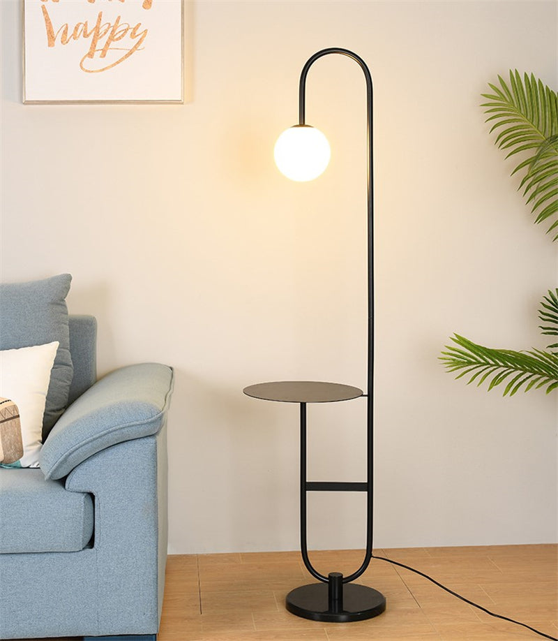 LumiTable - Nordic Floor Lamp with Integrated Table