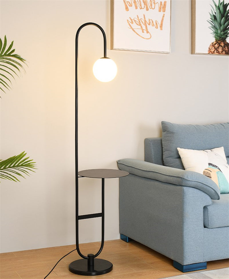 LumiTable - Nordic Floor Lamp with Integrated Table