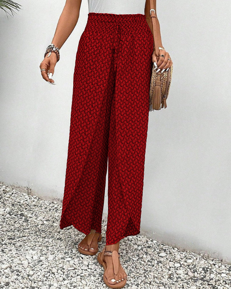 Sapphira | Pantalon femme avec imprimé géométrique