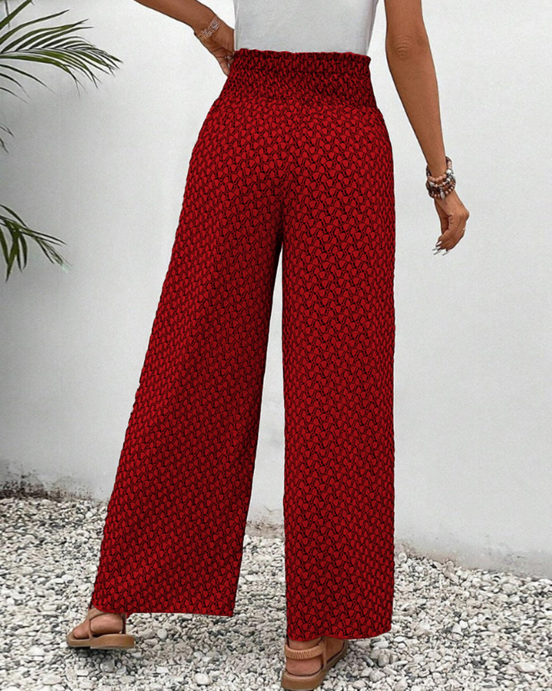 Sapphira | Pantalon femme avec imprimé géométrique