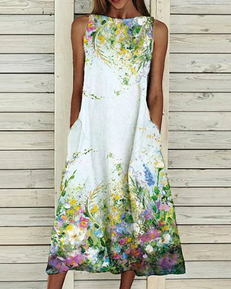 Dety | Robe fleurie luxueuse pour femmes