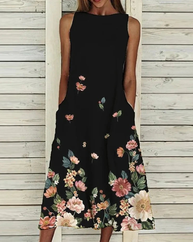 Dety | Robe fleurie luxueuse pour femmes