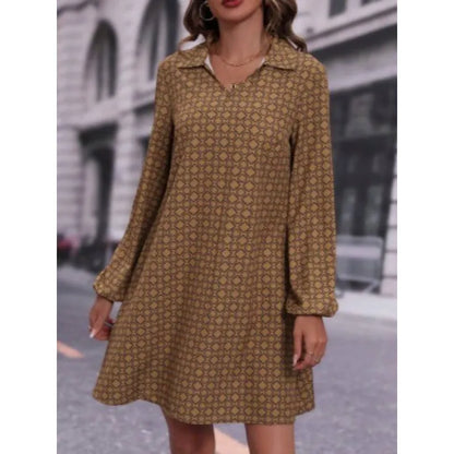 Hazel | Robe imprimée à manches longues