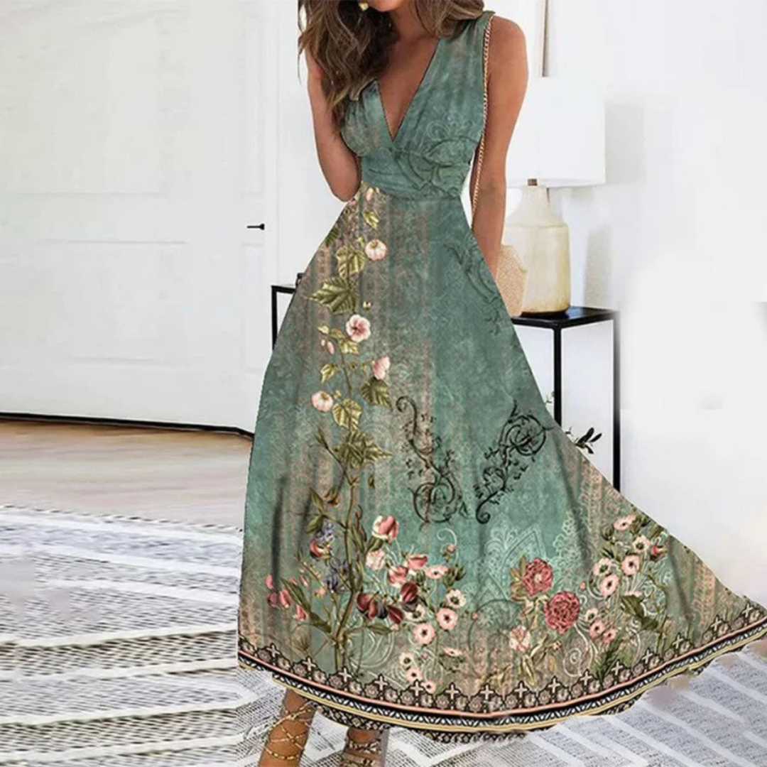 Sabina | Robe élégante à fleurs pour femmes
