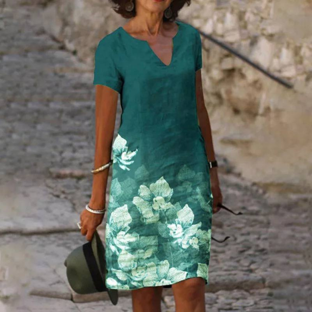 Robe d'été à fleurs pour femmes | Mini