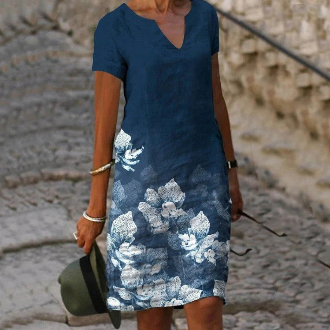 Robe d'été à fleurs pour femmes | Mini