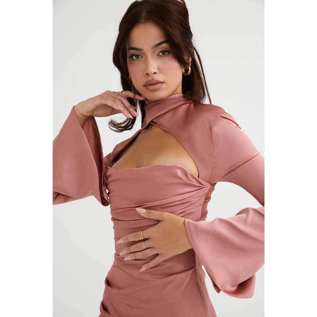 Robe Femme Découpée à Manches Longues | Mini
