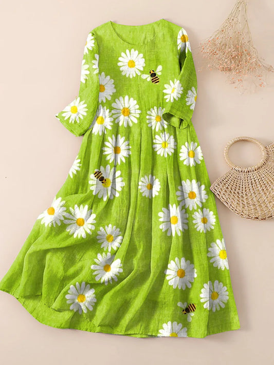 Margit | Women's Dress Daisy Garden