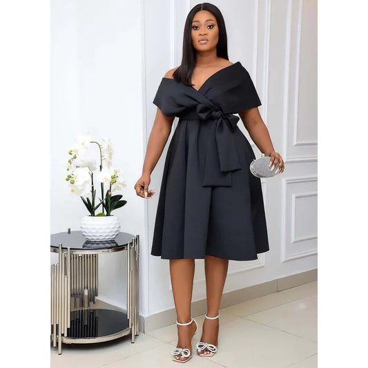 Short Sleeve Mini Dress in A for Women