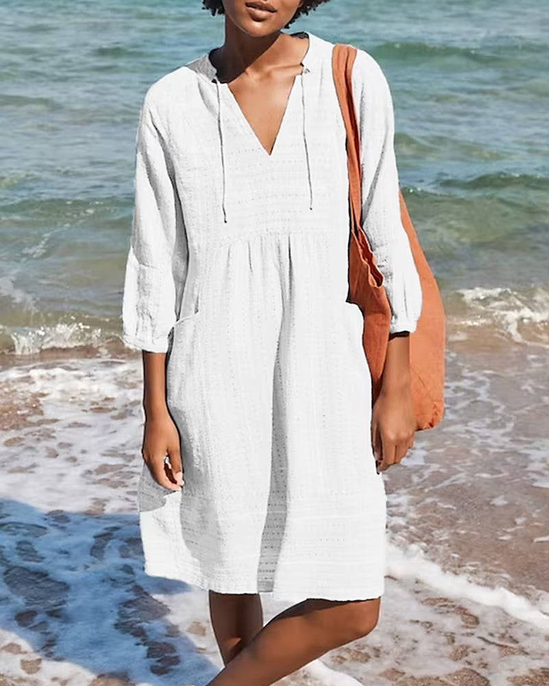 Edith | Robe de Resort avec Poche