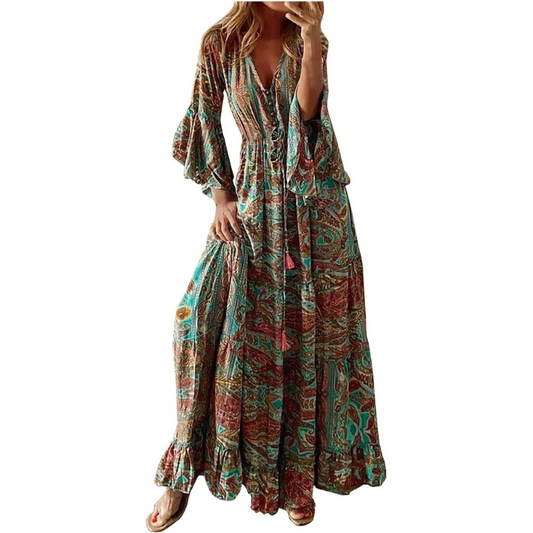 Renatilen | Printed dress for women | Multicolored