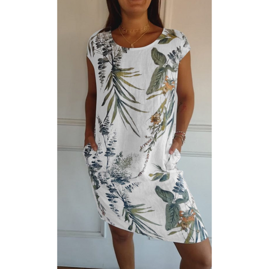 Margarita | Comfortable round-neck dress