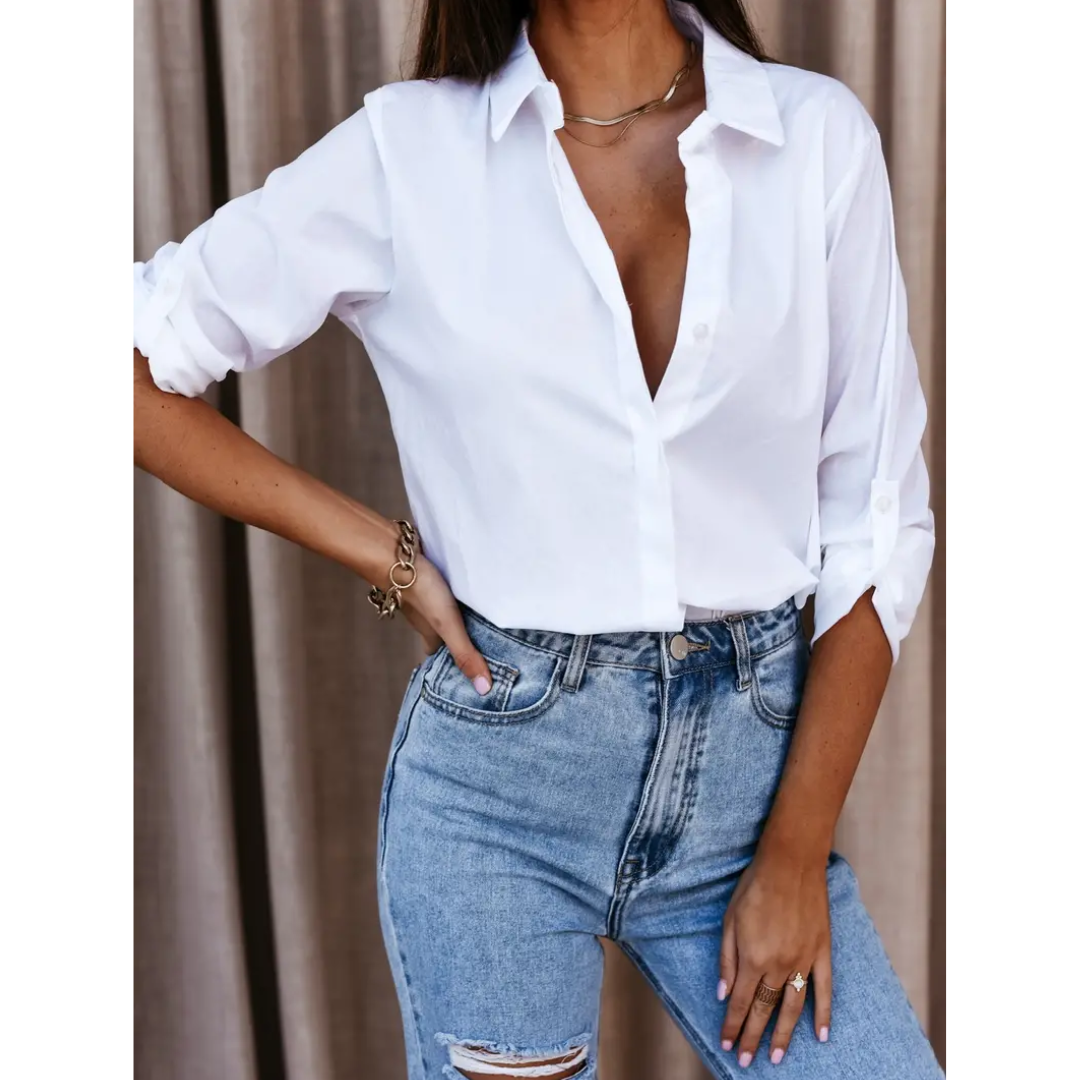Salena | Femme Élégante Blouse | Manches Longues