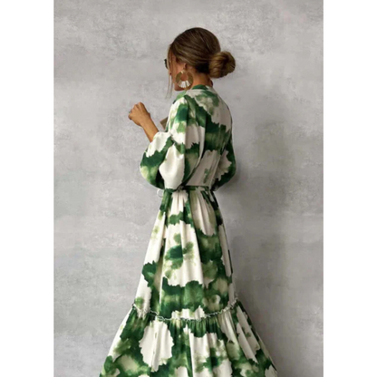 Joelenemin | Elegant and Flowing Floral Dress for Women | Maxi