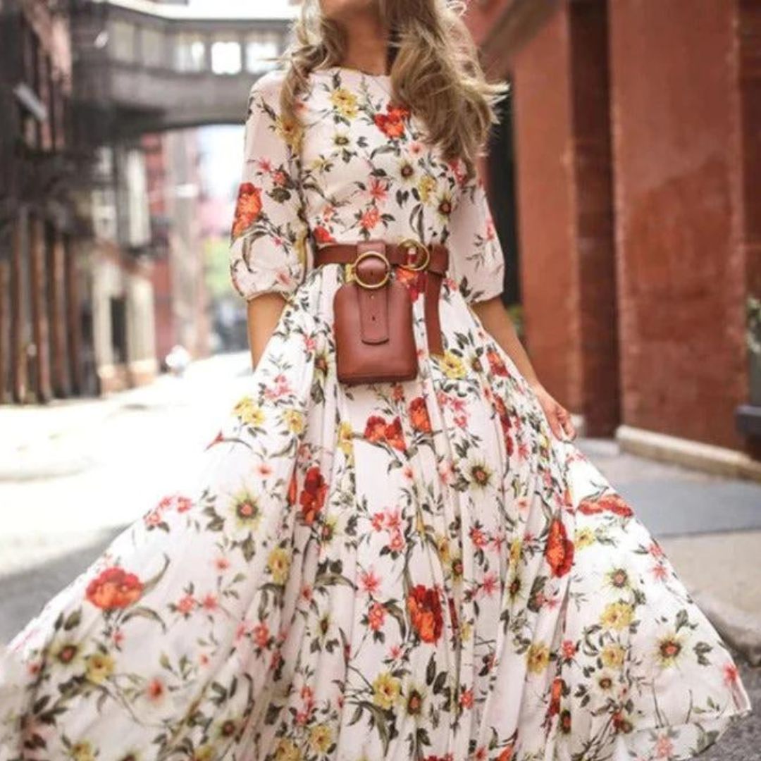 Margarethe | Robe maxi fluide pour femmes