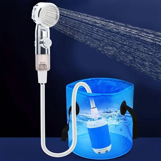 Tête de Douche Portable à Pompe à Eau Rechargeable par USB