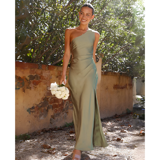 Robe Maxi à Une Épaule Élégante pour Femmes