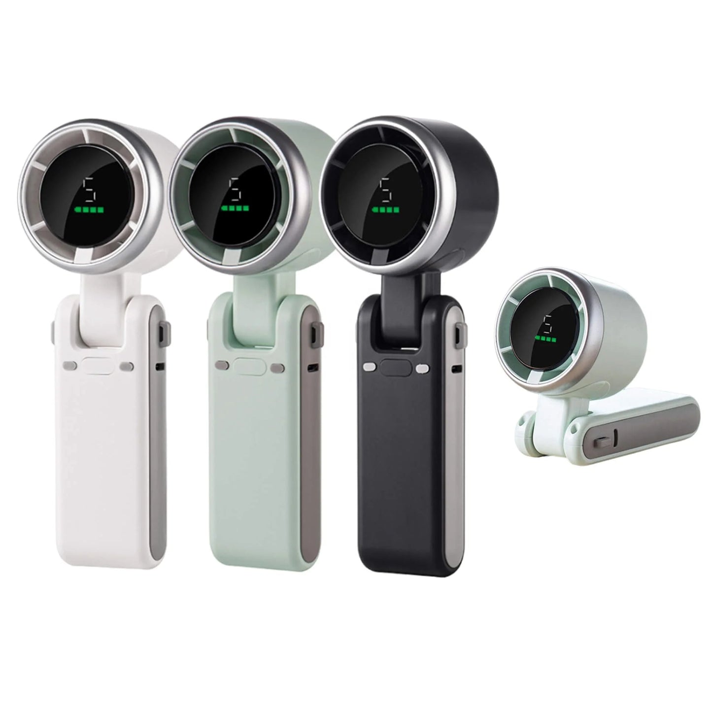 Ventilateur Turbo Portable Pliable avec Affichage Numérique