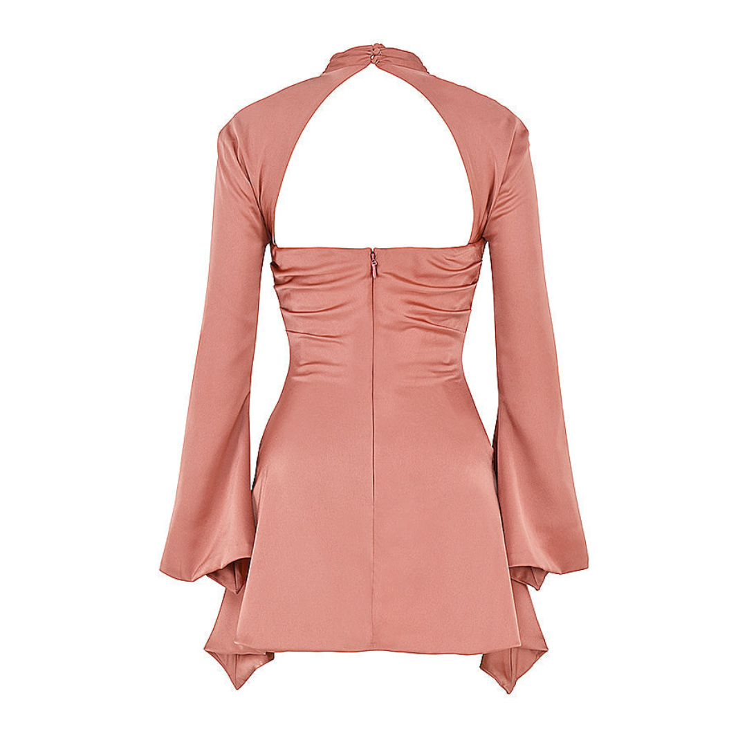 Robe Femme Découpée à Manches Longues | Mini