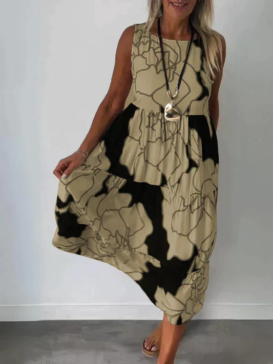 Franziska | Sleeveless printed dress