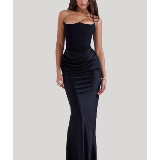 Robe Bandeau Élégante Femme | Maxi