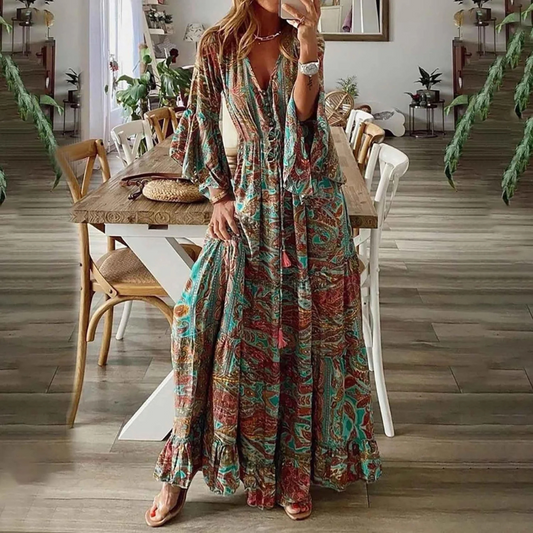 Renatilen | Printed dress for women | Multicolored