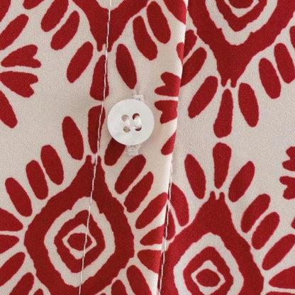Ottilia | Robe à manches longues avec motif géométrique