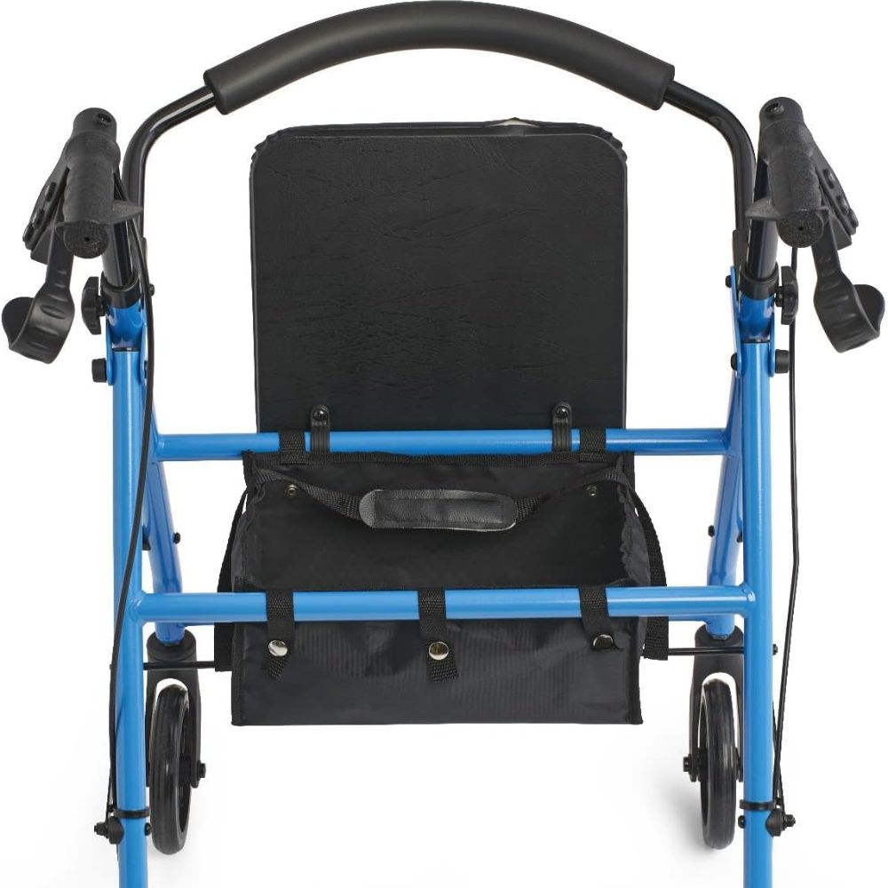 Rollator Pliant en Acier Léger avec Siège
