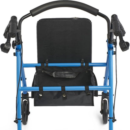 Rollator Pliant en Acier Léger avec Siège