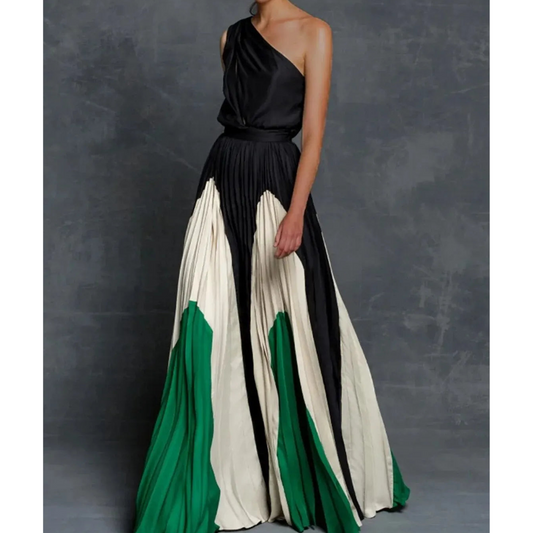 Robe Élégante Femme Une Épaule | Maxi