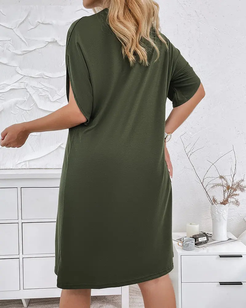Valerie | Robe Premium Froncée avec Décolleté en V