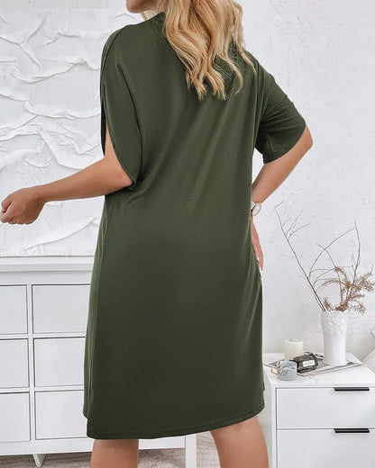 Valerie | Robe Premium Froncée avec Décolleté en V