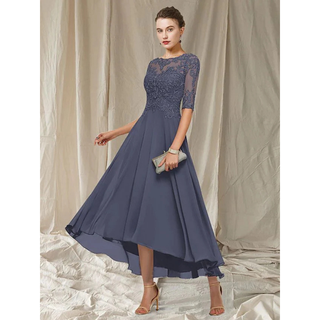 Elegant Women's A-Line Dress | Midi