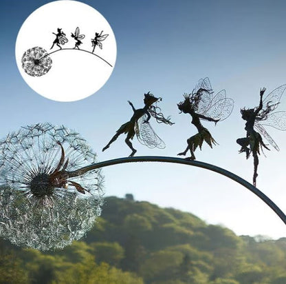 Sculptures de Jardin en Acier Fée