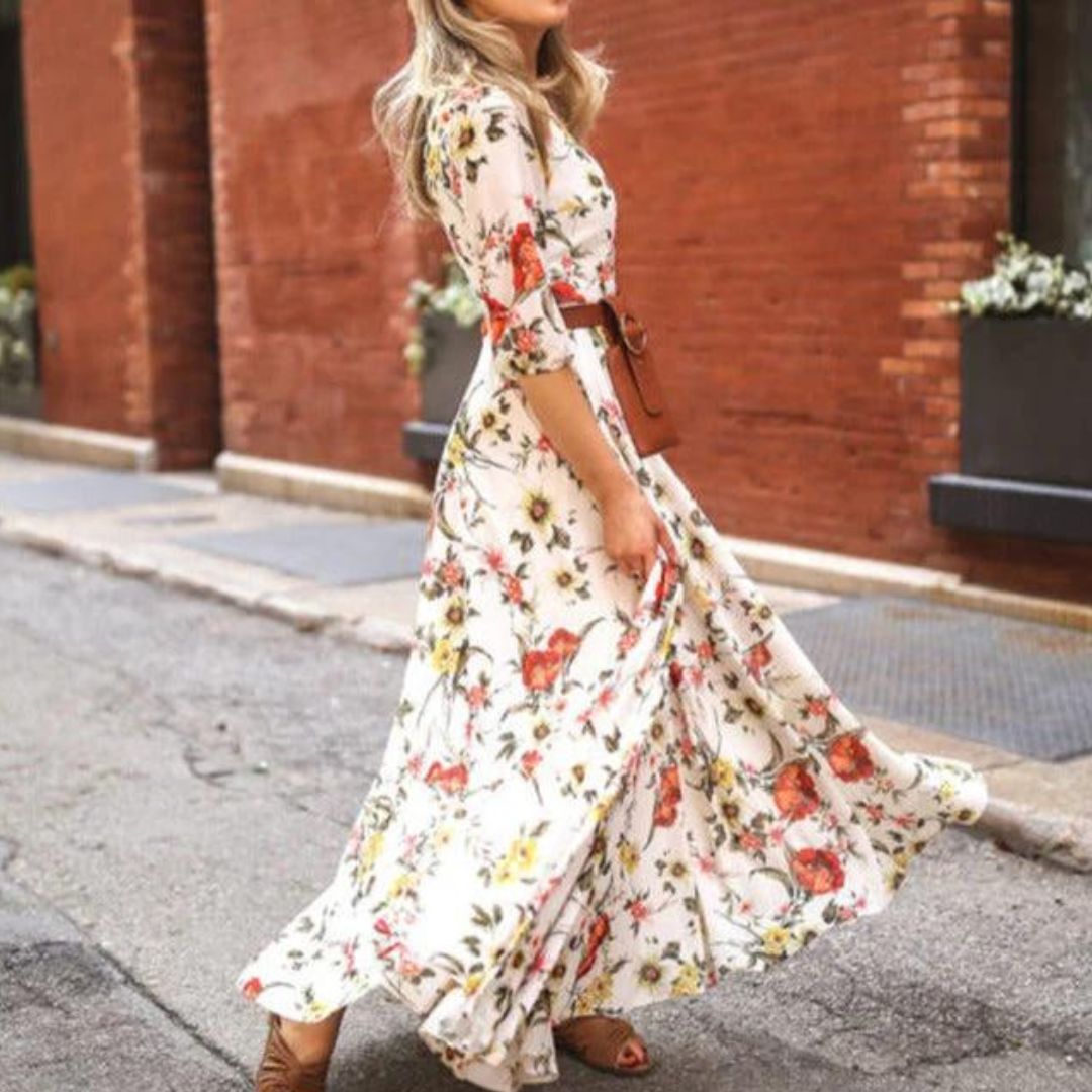Margarethe | Robe maxi fluide pour femmes