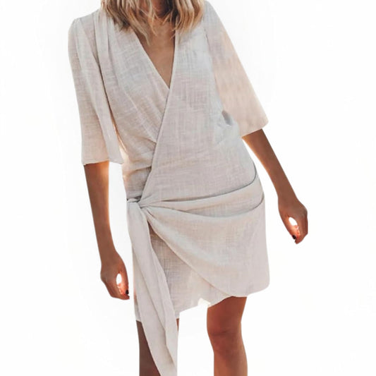 Cerese | Robe élégante à encolure cache-cœur