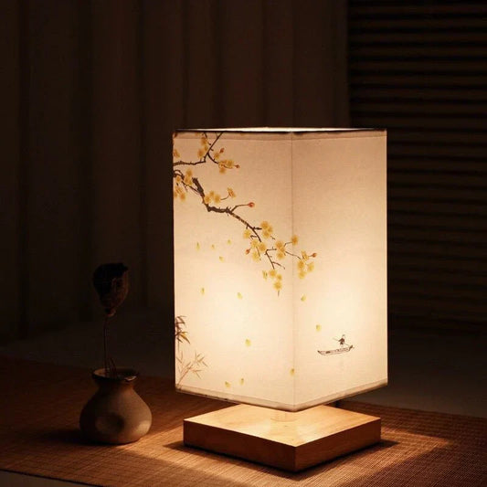 Lampe de Table Inspirée du Japandi